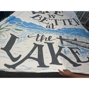 Life Is Better At The Lake King Size Duvet Cover & Matching Pillow Shams